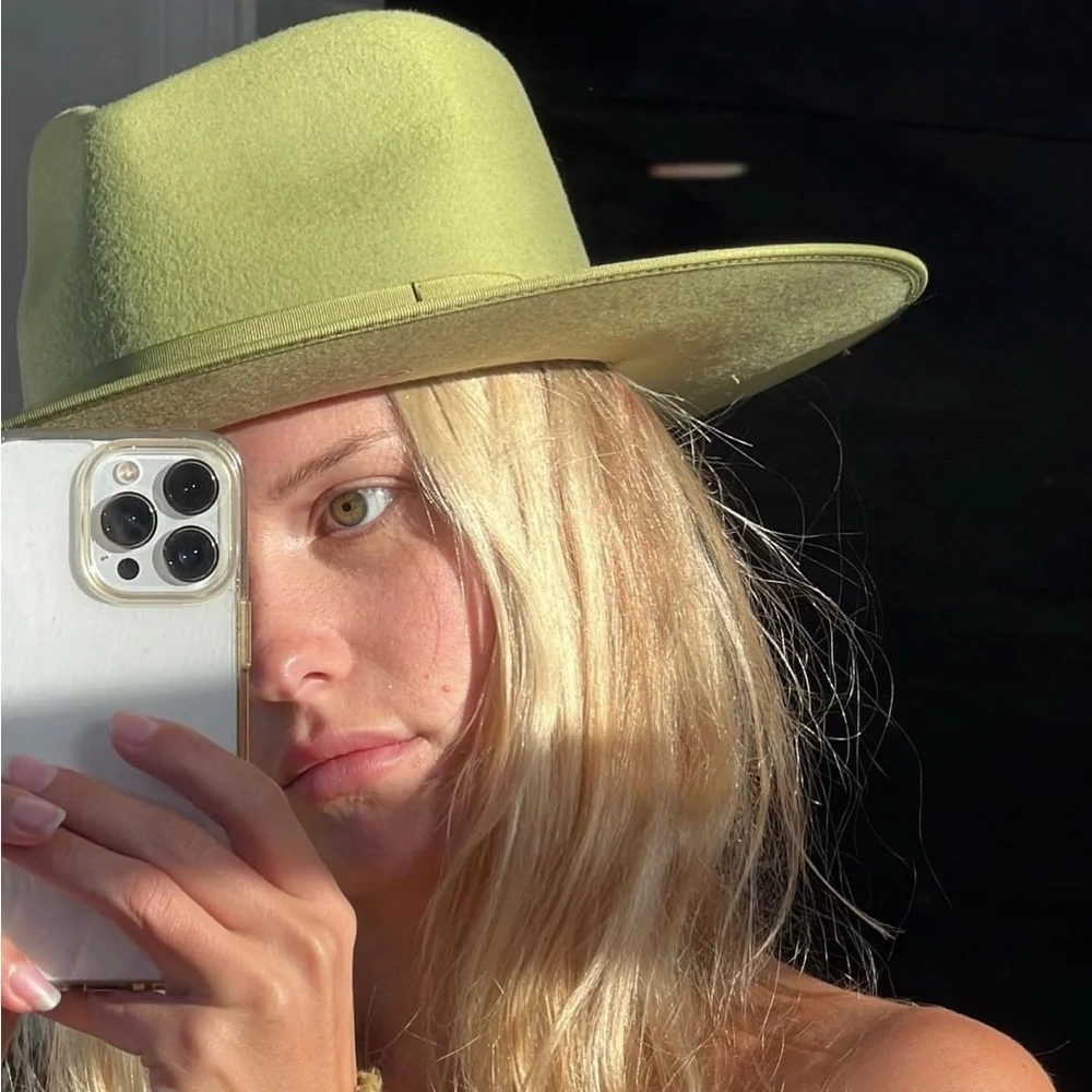 $149 NEW Lack of Color wool cactus rancher hat green matcha M 57cm 22.5” - Picture 9 of 10